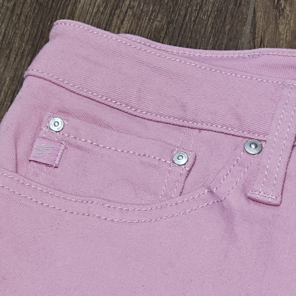 NWT Seven7 Womens Weekend Frayed Shorts Lavender Sz 16 - Picture 3 of 16